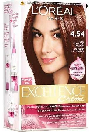 L'Oreal Paris Excellence kremas 4.54 raudonmedžio vario ruda