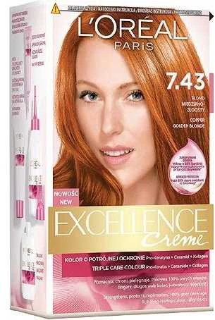 „L'Oreal Paris Excellence Creme“ 7.43 Blond Copper-Golden