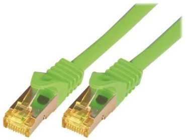 M-Cab CAT7 SFTP RJ45 LSZH 1M Žalias/10GBIT RAW PATCH CABLE