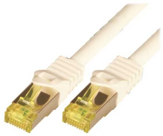 M-Cab CAT7 SFTP RJ45 LSZH 1M Baltas/10GBIT RAW PATCH CABLE