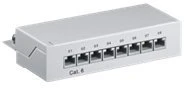 „Goobay“ priedų CAT 6 mini/darbalaukio komutacinė panelė, 8 prievadų, spalvota, rutulinė