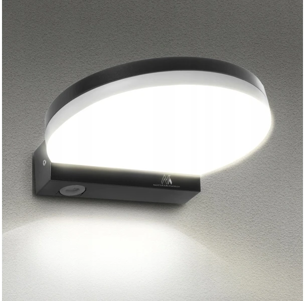 Sieninis šviestuvas Lampa „Maclean“ LED lempa, pilka, 15 W, IP65, 1300 lm, neutrali balta (4000 K) MCE346 GR