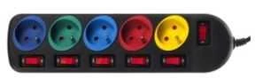 MACLEAN MCE204 Maclean MCE204 maitinimo prailginimo laidas 5 lizdai 250VAC/10A 1,5m