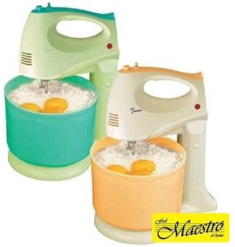 Plakiklis Maestro MR-551 stalinis maišytuvas su besisukančiu dubeniu, 600 W, juodas, plienas