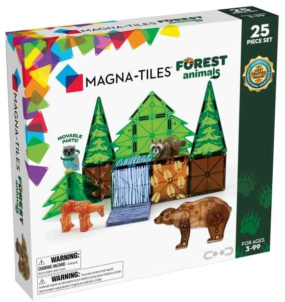 MAGNA-TILES Magnetinis konstruktorius „Miško gyvūnai“, 25 det.