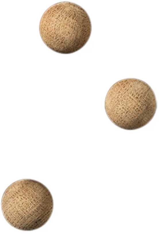 NAGA Magnesy do szklanych tablic - kule dąb 3 vnt (20320)