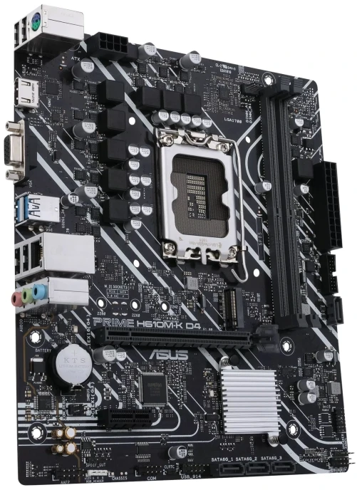 Pagrindinė plokštė Asus | PRIME H610M-K D4 | Procesorių šeima Intel | Procesoriaus lizdas LGA1700 | DDR4 DIMM | Atminties lizdai 2 | Palaikomos standžiojo disko sąsajos SATA, M.2 | SATA jungčių skaičius 4 | Mikroschemų rinkinys Intel H610 | mATX