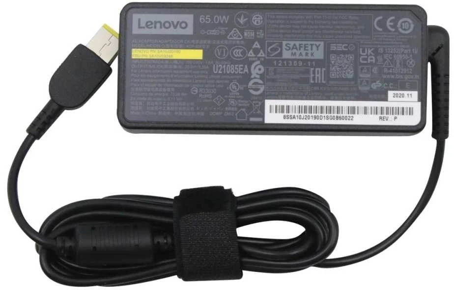 Lenovo 65W įkroviklis su geltona jungtimi