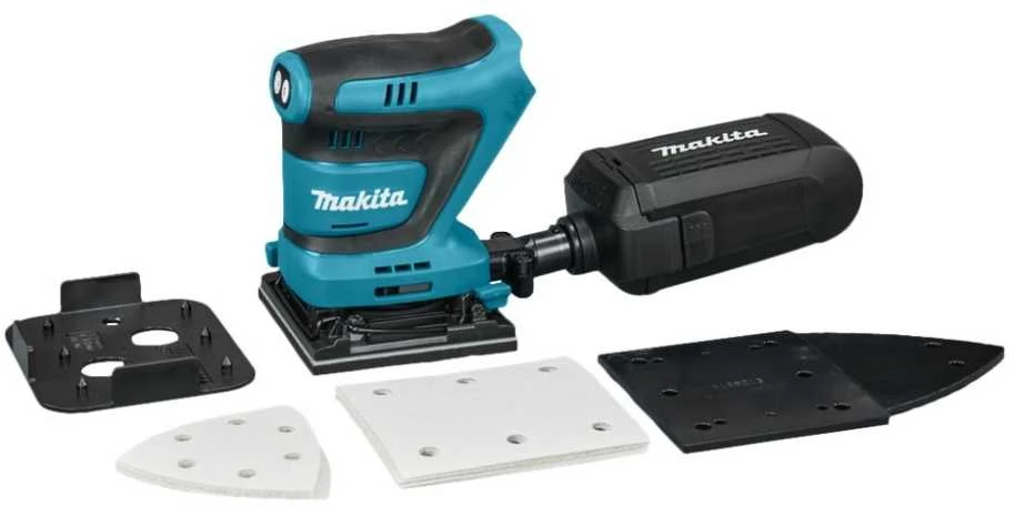 MAKITA akumuliatorinis ekscentrinis šlifuoklis DBO480Z 18V 93x185mm be akumuliatoriaus ir kroviklio