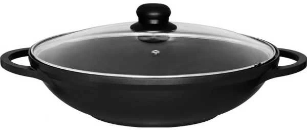 Maku keptuvė Wok 32cm su dangčiu