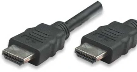 MANHATTAN HDMI kabelis, 10,0 m, HDMI 1.4 kištukas HDMI 1.4 kištukas, ekranuotas, Juodas, 323246