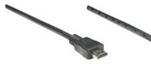 Intracom MANHATTAN High Speed HDMI Cable 1,8m juodas Mini HDMI 19 kontaktų kištukas HDMI 19 kontaktų kištukas nikeliuotos jungtys