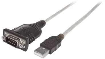 Manhattan USB-A – RS-232 USB laidas, 1,8 m skaidrus (151849)