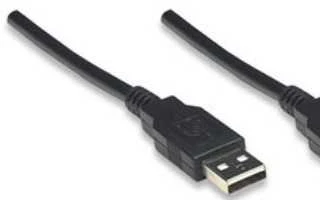 StarTech USB kabelis Manhattan USB-A - USB-A 1,8 m Juodas (306089)