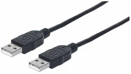 StarTech Manheteno didelės spartos USB A kabelis, USB 2.0, A tipo vyris – A tipo vyriškis, 480 Mbps, 1 m (3 pėdos), Juodas, 353892