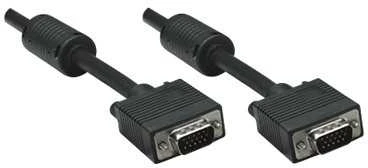Manhattan 317733 VGA kabelis 3 m VGA (D-Sub) Juoda