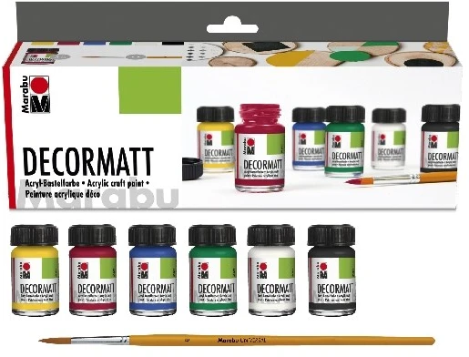 Marabu Decormatt basic set 6x15ml