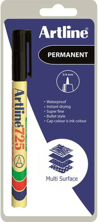 Žymeklis Artline 725 Superfine 0,4 mm, rūšiuotas