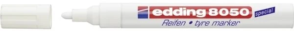 Edding 8050, Baltas, Bullet tip, Multicolour, 2 mm, 4 mm, Cardboard, Glass, Leather, Metal, Plastic, Wood