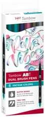 Tombow Žymeklis ABT dvigubo teptuko 6C-5 Vintage kartonas (6)