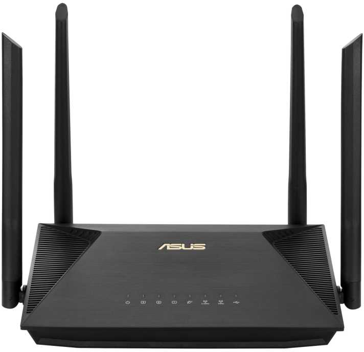 ASUS RT-AX53U, „Wi-Fi 6“ (802.11ax), dviejų dažnių (2,4 GHz / 5 GHz), Ethernet LAN jungtis, 3G, juodas, stalo maršrutizatorius