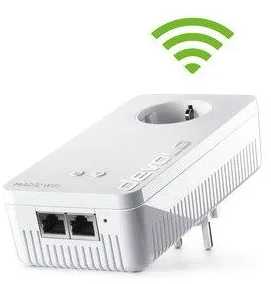 Grąžtas „devolo Magic 2 WiFi 6 Next Powerline“ pradinis rinkinys: 1 x „devolo Magic 2 WiFi 6 Next“ adapteris, 1 x „devolo Magic 2 LAN“ adapteris