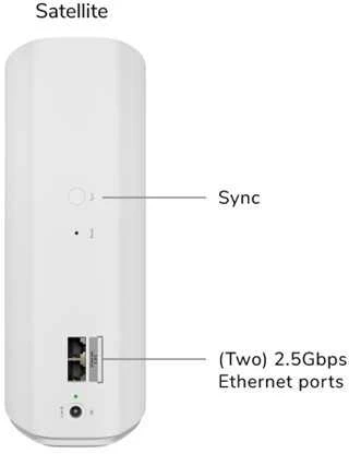 Maršrutizatorius „Netgear ORBI RBE770-100EUS WIFI 7 MESH“ palydovinis tinklo prieigos taškas – baltas, trijų dažnių „WiFi 7“