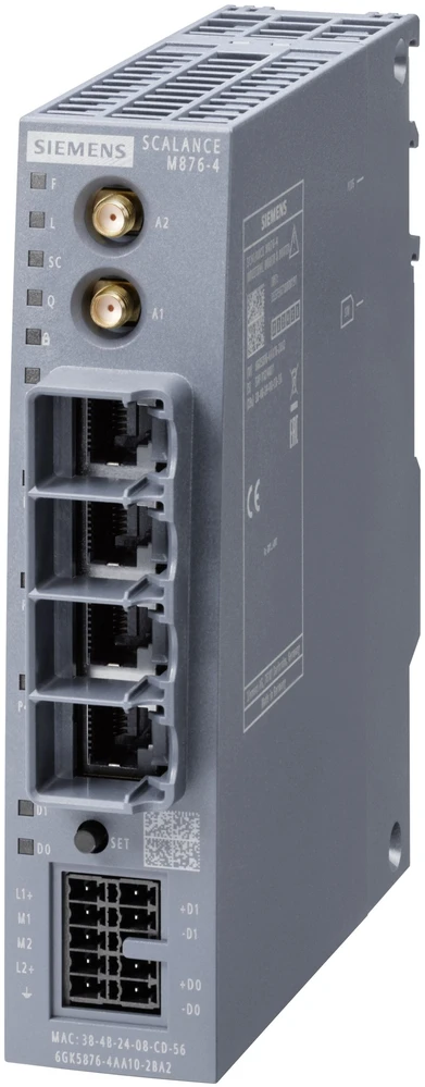 Maršrutizatorius Siemens SCALANCE M876-4, IP20, 188 mm, 193 mm, 168 mm, 396 g, CE, REACH