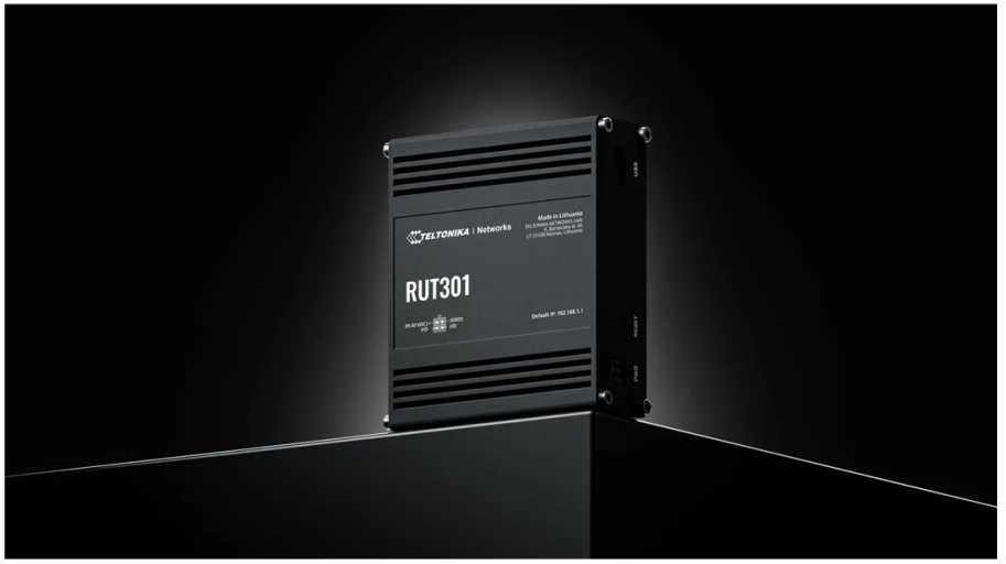 Teltonika | Ethernet Maršrutizatorius | RUT301 | No Wi-Fi | 10/100 Mbit/s | Ethernet LAN (RJ-45) jungtys 5 | Mesh Support No | MU-MiMO No | No mobile broadband