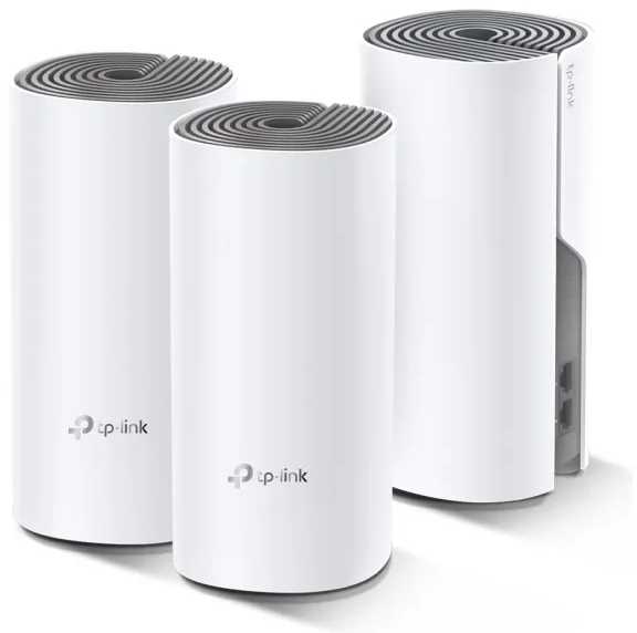 Maršrutizatorius TP-Link AC1200 viso namo tinklinio „Wi-Fi“ sistema, 3 vnt. pakuotė, balta, pilka, vidinė, tinklinė sistema, LAN, WLAN, dviejų dažnių juosta (2,4 GHz / 5 GHz), „Wi-Fi 5“ (802.11ac)