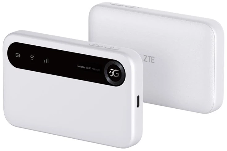 ZTE U50, „Wi-Fi 6“ (802.11ax), dviejų dažnių (2,4 GHz / 5 GHz), baltas, nešiojamas maršrutizatorius