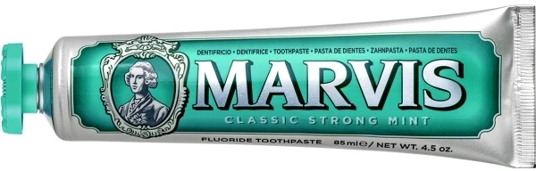 Marvis Classic Strong Mint Klasikinė mėtų skonio dantų pasta, 85 ml