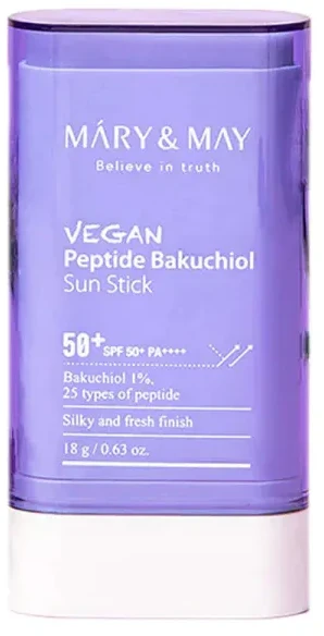 MARY & MAY Apsauginis kremas nuo saulės SPF 50+ veganiškas peptidų bakuchiolio ekstraktas (apsauginis kremas nuo saulės) 18 g