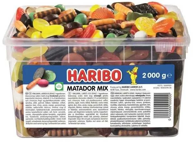 Haribo Matadormix HARIBO, dėžutė po 2kg