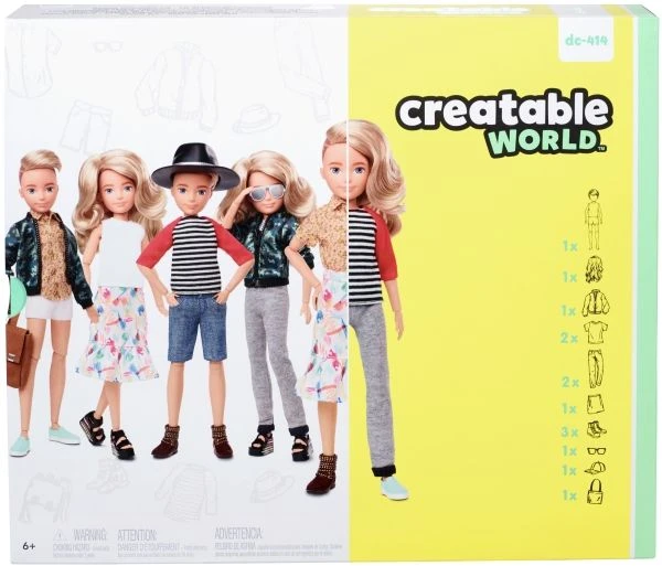 Mattel Barbie Creatable World Skirtas šviesiems plaukams plaukai 30 cm (GGT67)