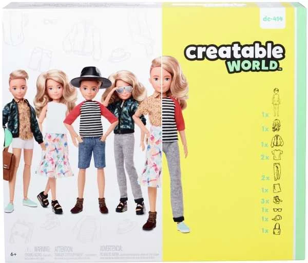 Mattel Barbie Creatable World Skirtas šviesiems plaukams plaukai 30 cm (GGT67)