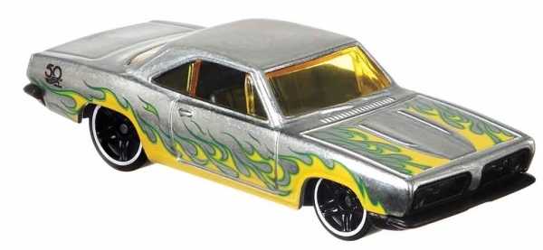 Mattel Hot Wheels 50TH Zamac Flames - 68 PLYMOUTH BARRACUDA FORMULA S