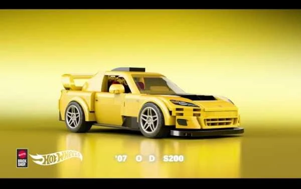 MATTEL BRICK SHOP HOT WHEELS Honda S2000 konstruktorius (JFR88)