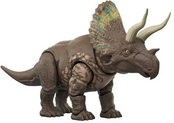 Mattel WORLD Figūrėlė Dinozaur Eotriceratops Juros periodo pasaulio atgimimas Milžiniški Thrasheriai 32 cm