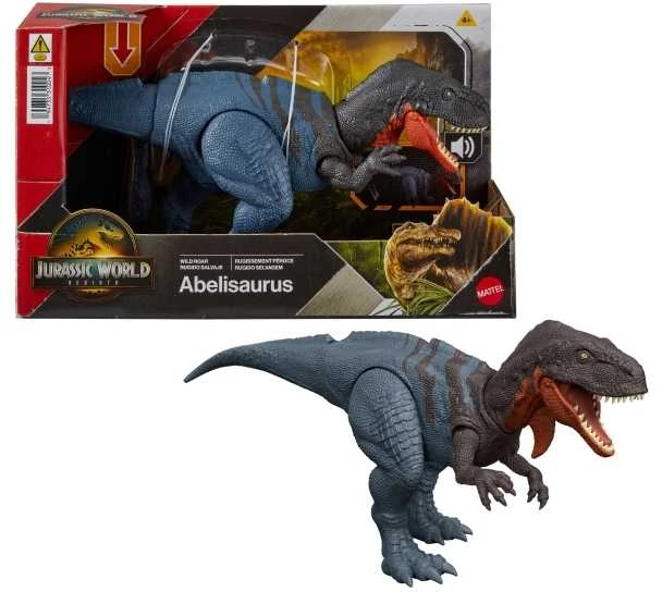 Mattel WORLD Juros pasaulio atgimimo Abelisaurus dinozauro figūrėlė 25 cm Sound