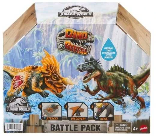 Mattel JURASSIC WORLD rinkinys su spalvų keitimo funkcija – Kovų arena (JDC59)