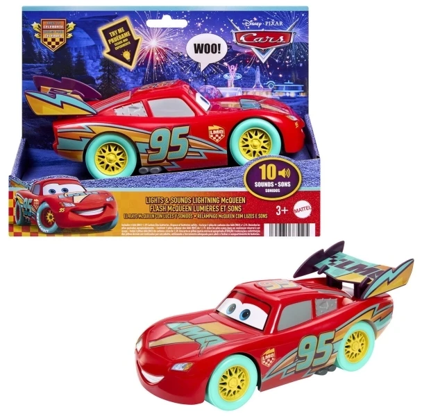 Mattel CARS šviečiantis interaktyvus Žaibas Makvynas (JMT55)