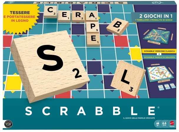 „Mattel Games“ – „Scrabble Wood Edition“ (DK) – 967-2606