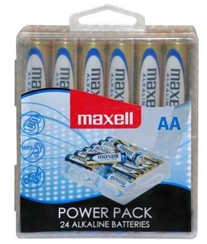 Maxell AA šarminės baterijos, 24 vienetų pakuotė