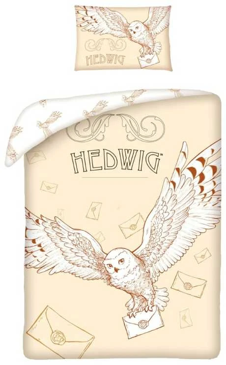 Biancheria Per Bambini Con Motivo Gufo Hedwig Harry Potter, Copripiumino 135 X 200 Cm E Federa 80 X 80 Cm Copripiumino Harry Potter Letto Singolo - 9