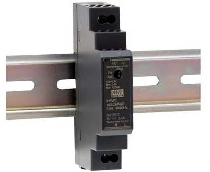 ĮKROVIKLIS IMPULSOWY NA SZYNĘ DIN MEAN WELL HDR-15-12 12V/15W/1.25A