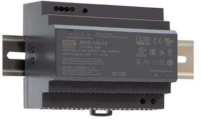 150W impulsinis maitinimo šaltinis MEAN WELL, 24V, 6.25A, tvirtinamas ant DIN bėgelio