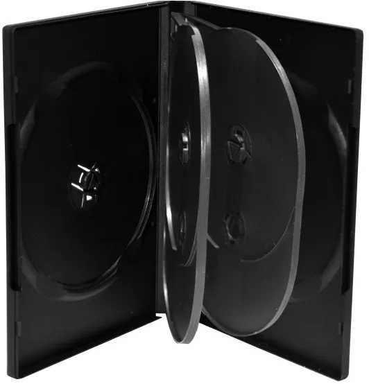 MediaRange BOX16, DVD dėklas, 6 diskai, Juoda, Plastikas, 120 mm, RoHS