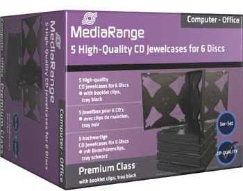 MediaRange CD/DVD Futerał 6x - 5 vnt (BOX34-6)