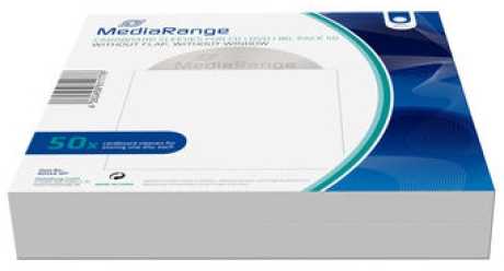MediaRange MediaRange Pappstecktaschen o.Lasche u.Sichtf.,50er-Pack,ws